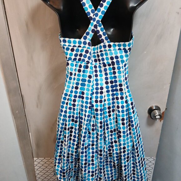 Calvin Klein Dotted Halter Dress - Picture 9 of 9